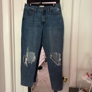 high rise curvy mom jean